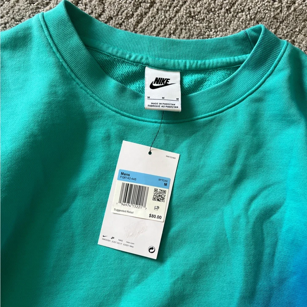 Nike Gradient Blue and Purple Men's Sweatshirt